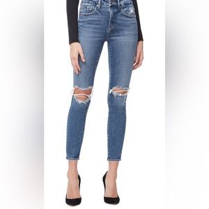 Excellent condition Good American Good Legs High Waist Crop Skinny Jean
